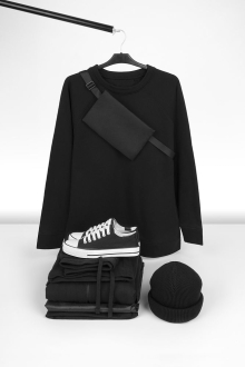 Изображение №15 | Свитшот унисекс S1, черный, размер XS/S