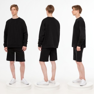 Изображение №3 | Свитшот унисекс S2, черный, размер XS/S