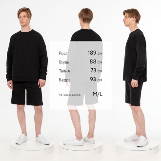 Изображение №4 | Свитшот унисекс S2, черный, размер XS/S