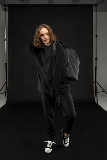 Изображение №2 | Свитшот унисекс S2, черный, размер XS/S