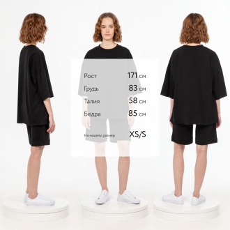 Изображение №3 | Футболка унисекс T1, черная, размер XS/S