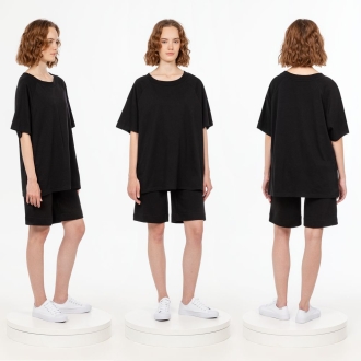 Изображение №5 | Футболка унисекс T2, черная, размер XS/S