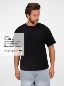 Изображение №4 | Футболка оверсайз унисекс Legacy, черная, размер XS
