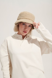 Изображение №7 | Панама Bucket двусторонняя, хаки с бежевым, размер S/M