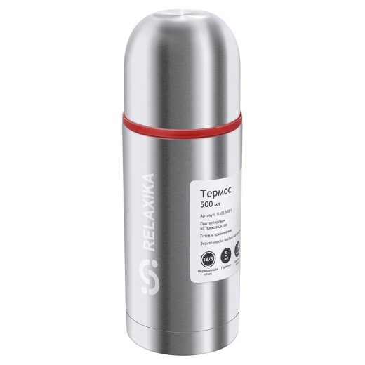 Изображение №5 | Термос Relaxika Duo 500 в чехле, стальной