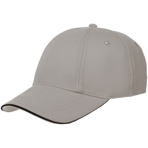 Изображение №1 | Бейсболка Canopy, серая с черным кантом