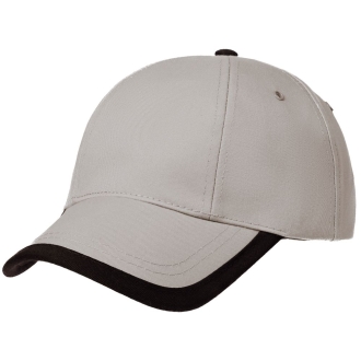 Изображение №1 | Бейсболка Honor, серая с черным кантом