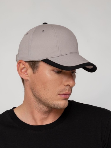 Изображение №7 | Бейсболка Honor, серая с черным кантом