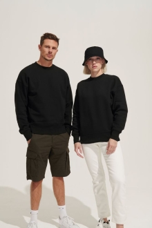 Изображение №6 | Свитшот унисекс Authentic, серый меланж, размер XS