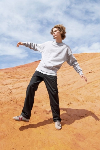 Изображение №7 | Свитшот унисекс Authentic, серый меланж, размер XS