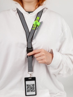 Изображение №8 | Лента светоотражающая Interlevel, черная с серым