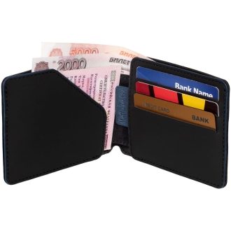 Изображение №6 | Портмоне Arrival, черное с синим