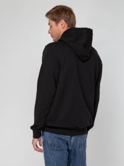 Изображение №13 | Худи унисекс с карманом на груди Chest Pocket, черное, размер XS/S