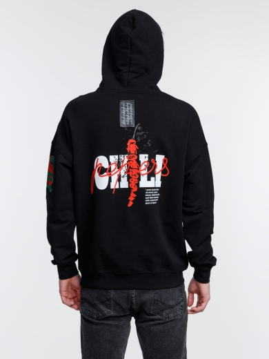 Изображение №18 | Худи унисекс Hand Some, черное, размер XS/S