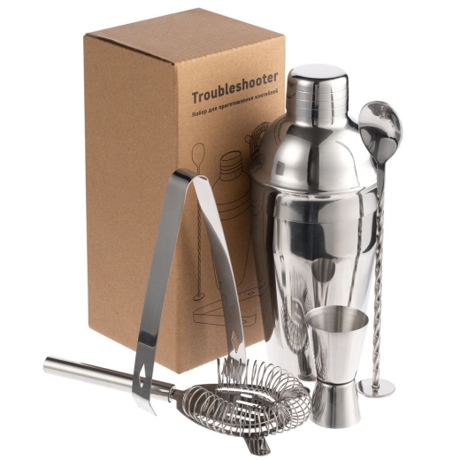 Изображение №3 | Набор для приготовления коктейлей Troubleshooter, серебристый