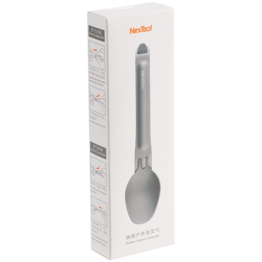 Изображение №7 | Набор походных столовых приборов NexTool, серебристый