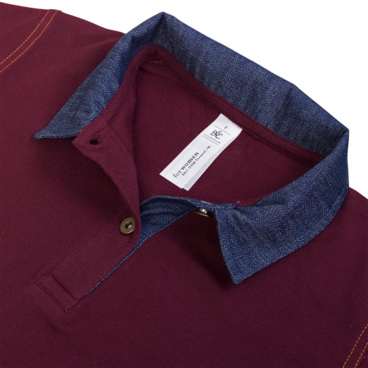 Изображение №3 | Рубашка поло женская DNM Forward бордовая, размер XL
