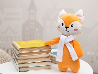 Изображение №4 | Мягкая игрушка Beastie Toys, лисенок с белым шарфом