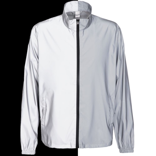 Изображение №2 | Ветровка Manifest 2.0 из светоотражающей ткани, серая, размер XS/S