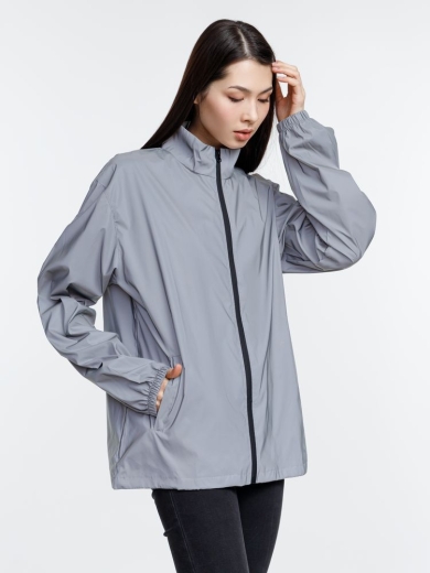 Изображение №9 | Ветровка Manifest 2.0 из светоотражающей ткани, серая, размер XS/S