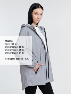 Изображение №14 | Парка Manifest из светоотражающей ткани, серая, размер XS/S