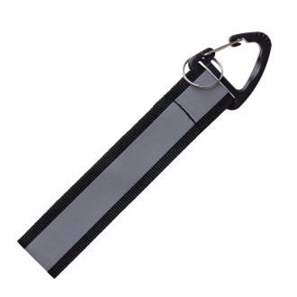 Изображение №1 | Светоотражающий брелок Flashline, серый с черным