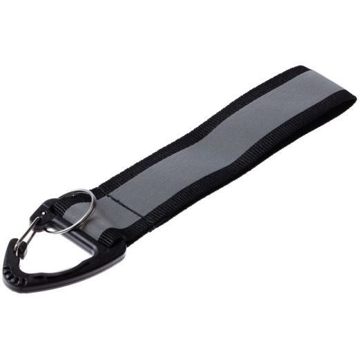 Изображение №2 | Светоотражающий брелок Flashline, серый с черным