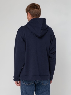 Изображение №11 | Худи унисекс оверсайз Seamark, темно-синее, размер XS/S