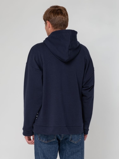 Изображение №11 | Худи унисекс оверсайз Seamark, темно-синее, размер XS/S