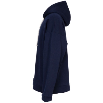 Изображение №4 | Худи унисекс оверсайз Seamark, темно-синее, размер M/L