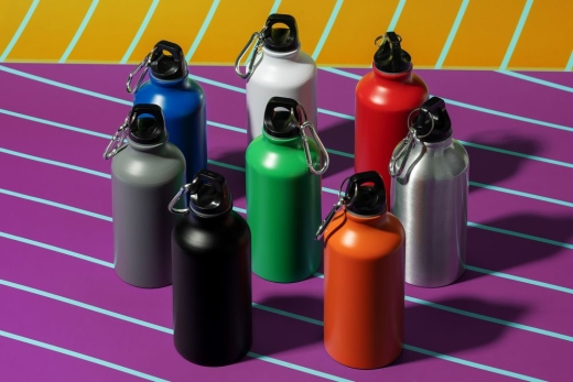 Изображение №4 | Бутылка для воды Funrun 400, серебристая