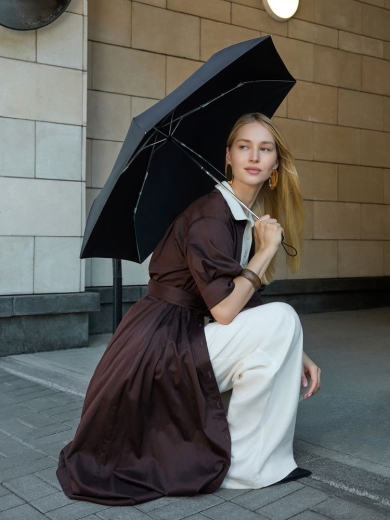 Изображение №8 | Зонт складной Nicety, черный