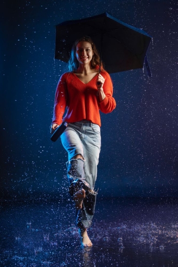 Изображение №8 | Зонт складной Color Action, в кейсе, черный