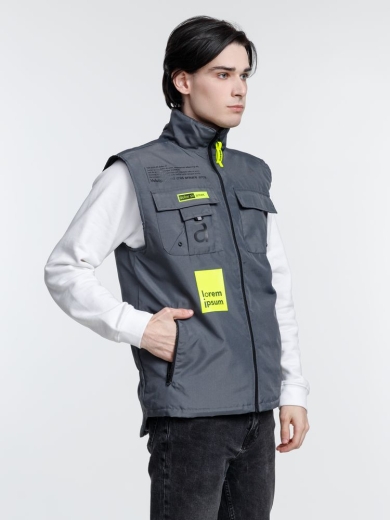 Изображение №11 | Жилет мужской Stokholm, серый, размер S