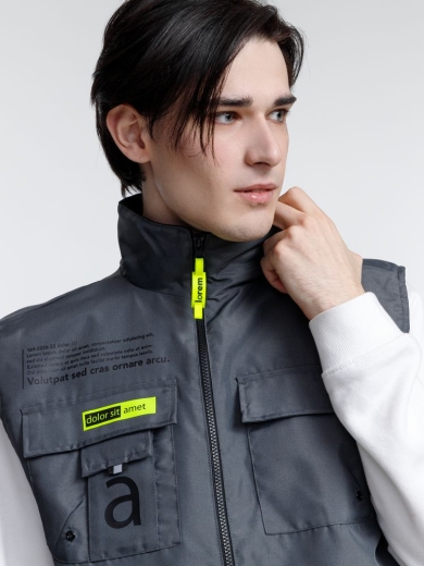 Изображение №13 | Жилет мужской Stokholm, серый, размер S