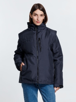 Изображение №8 | Куртка-трансформер унисекс Astana, темно-синяя, размер S