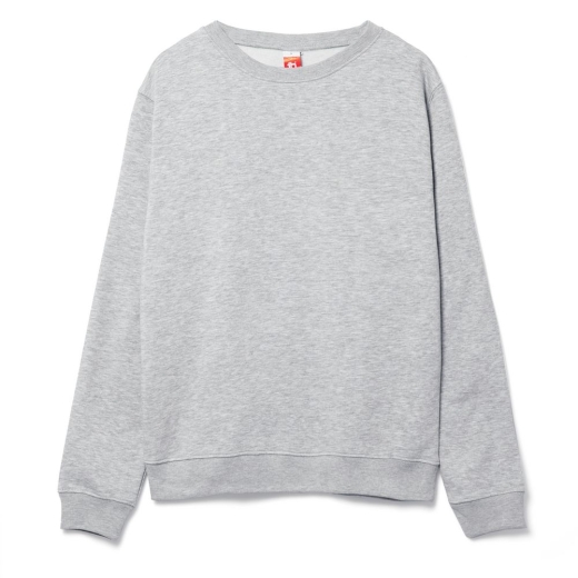 Изображение №1 | Свитшот унисекс Delta, серый меланж, размер S