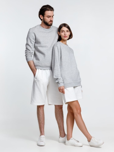 Изображение №13 | Свитшот унисекс Delta, серый меланж, размер S