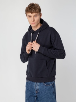 Изображение №11 | Толстовка с капюшоном Unit Kirenga Heavy темно-синяя, размер XS