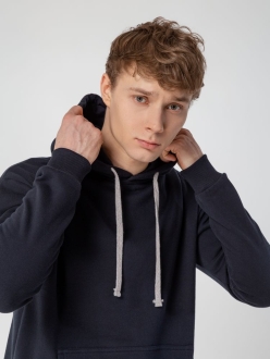 Изображение №13 | Толстовка с капюшоном Unit Kirenga Heavy темно-синяя, размер XS