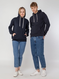 Изображение №14 | Толстовка с капюшоном Unit Kirenga Heavy темно-синяя, размер XS