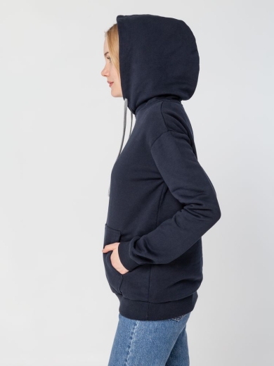 Изображение №8 | Толстовка с капюшоном Unit Kirenga Heavy темно-синяя, размер XS