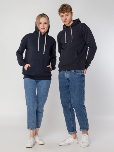 Изображение №14 | Толстовка с капюшоном Unit Kirenga Heavy темно-синяя, размер XS