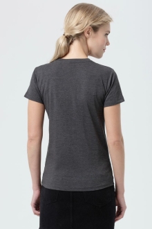 Изображение №5 | Футболка женская Regent Fit Women черный меланж, размер S