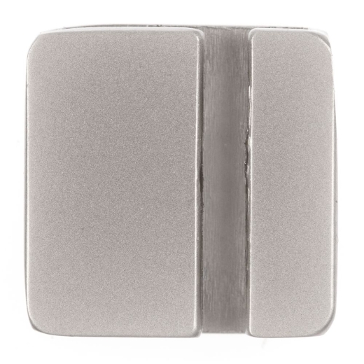 Изображение №2 | Квадратный шильдик на резинку Epoxi, матовый серебристый