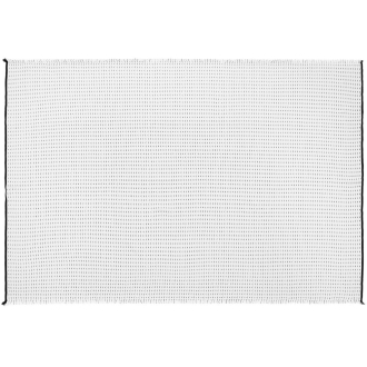 Изображение №5 | Плед Fringy, белый с черным