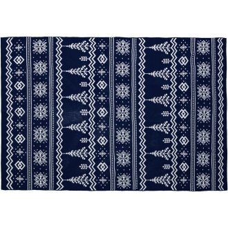 Изображение №5 | Плед Elnik, синий с молочно-белым