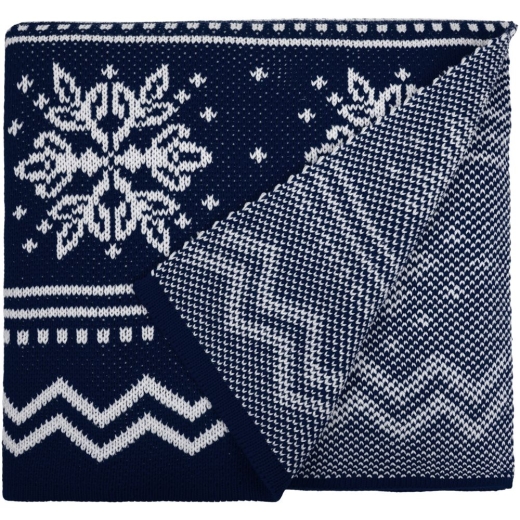 Изображение №2 | Плед Elnik, синий с молочно-белым