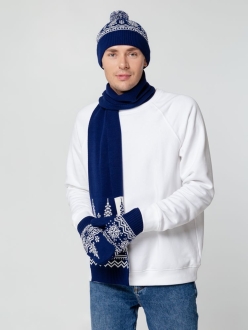 Изображение №5 | Шапка Elnik, синяя с молочно-белым