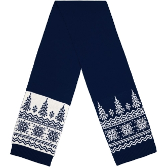 Изображение №2 | Шарф Elnik, синий с молочно-белым